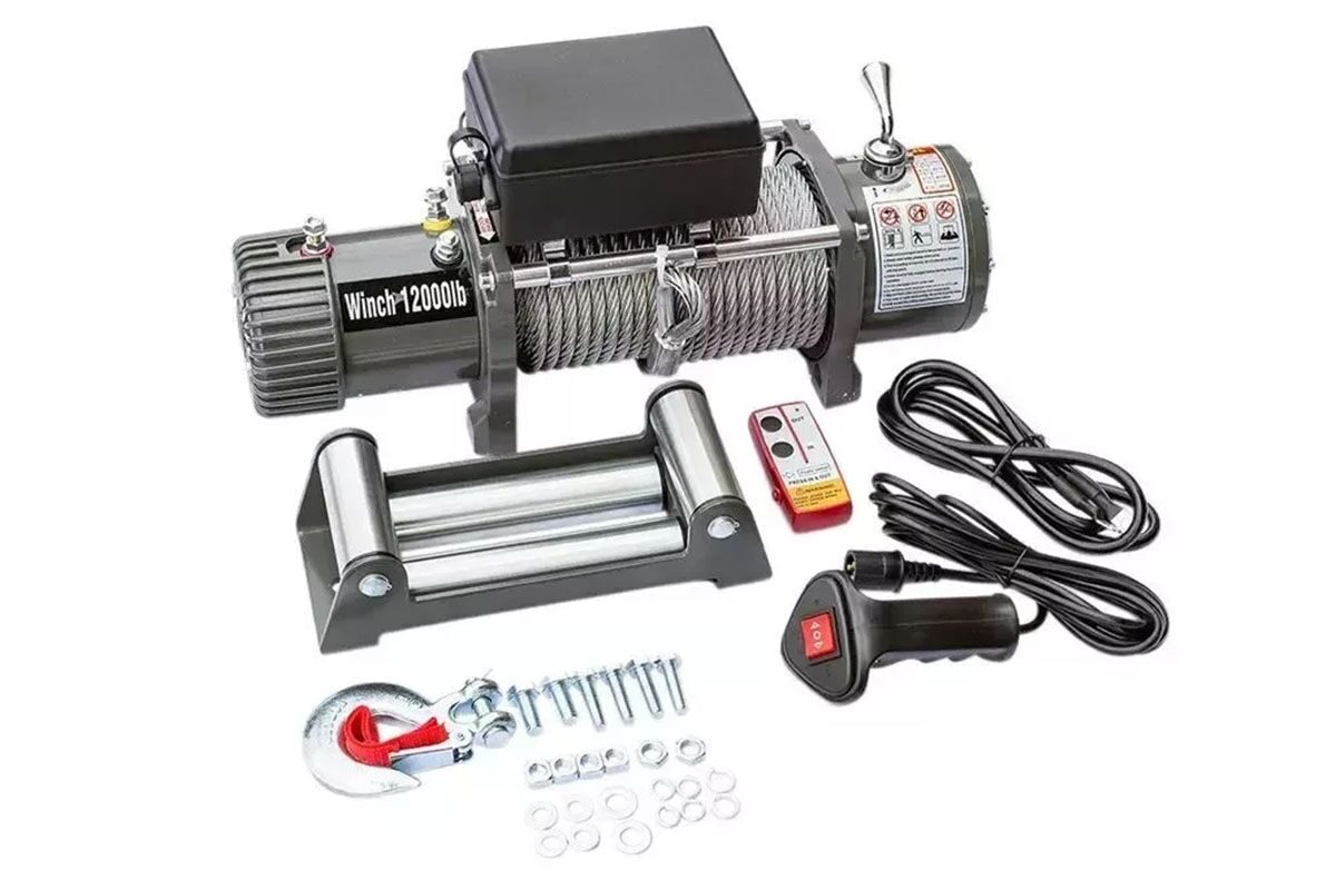 Электрическая лебедка 12V Electric Winch GRIZZLY G-1 12000lbs купить Москве